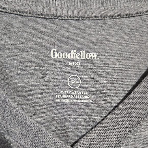 Goodfellow & Co Gray V-Neck Short Sleeve Tee - Picture 3 of 7